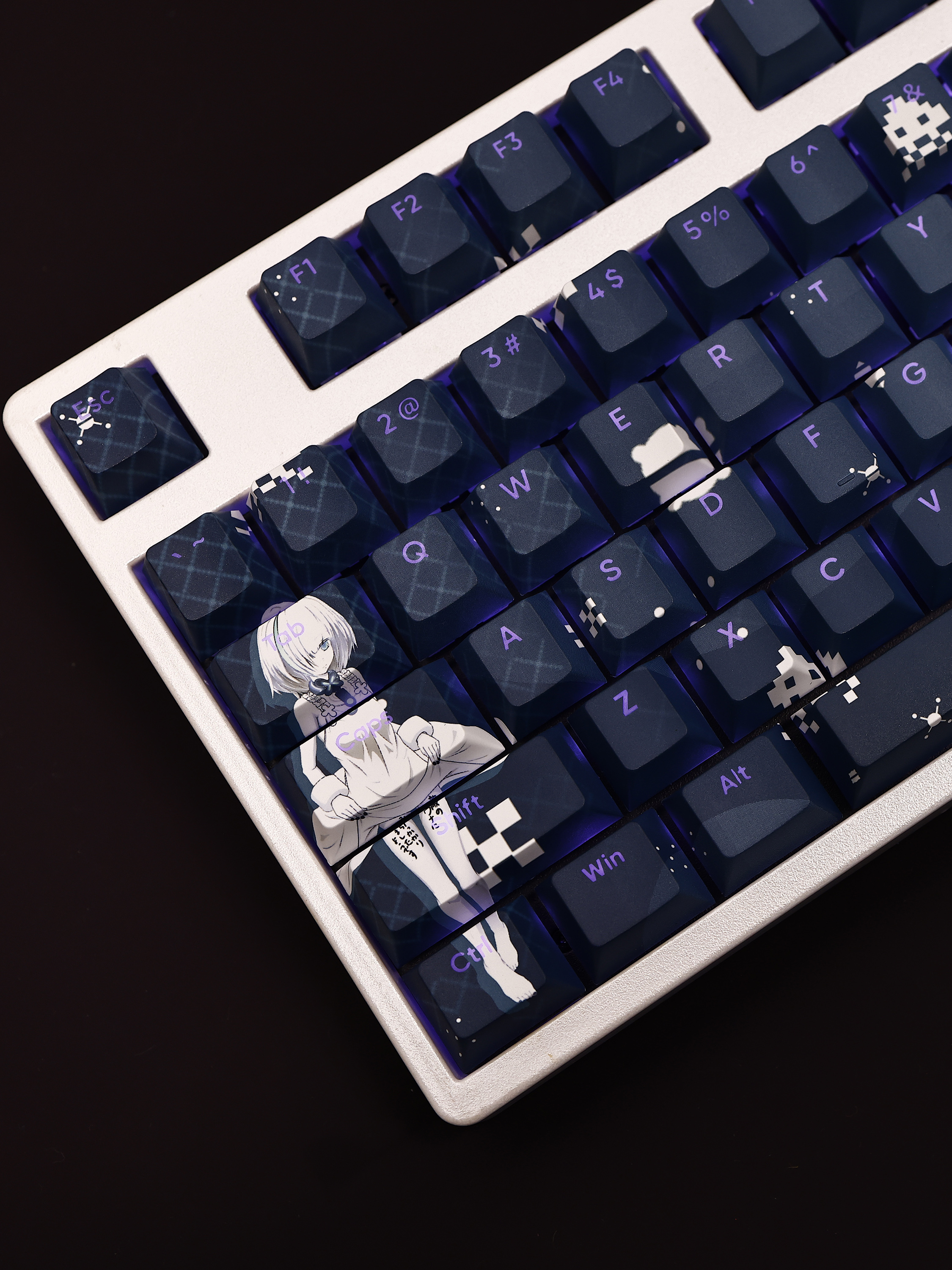 碧藍航線領航員TB透光RGB108鍵標準配列衛星軸鍵帽-CASEZONE