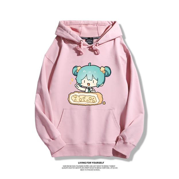 初音未來新款 親子情侶男女款連帽衛衣-CASEZONE