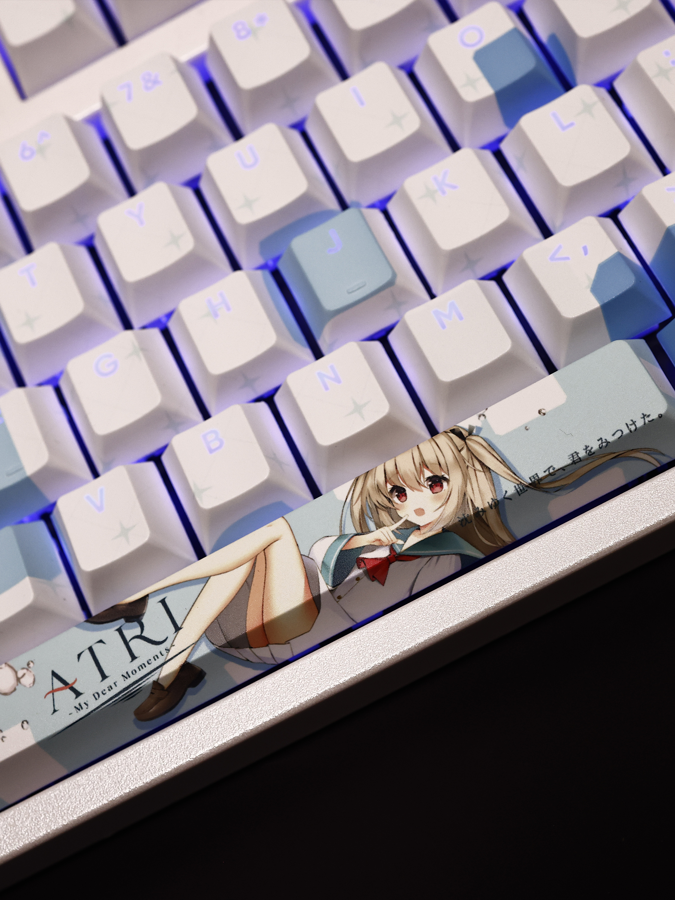 亞托莉透光RGB108鍵標準配列衛星軸鍵帽-CASEZONE