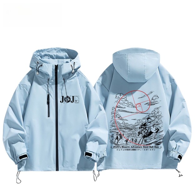 JOJO的奇妙冒險飆馬野郎周邊 男女同款秋冬衝鋒衣