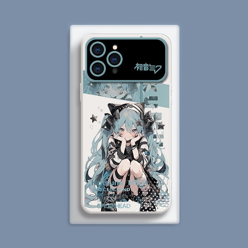初音未來液態大視窗全包矽膠防摔軟殼-CASEZONE