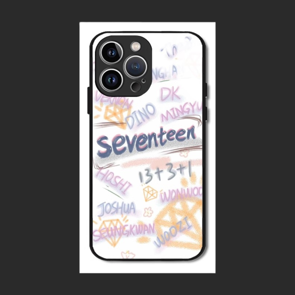 Seventeen新款高清全包防摔玻璃殼-CASEZONE