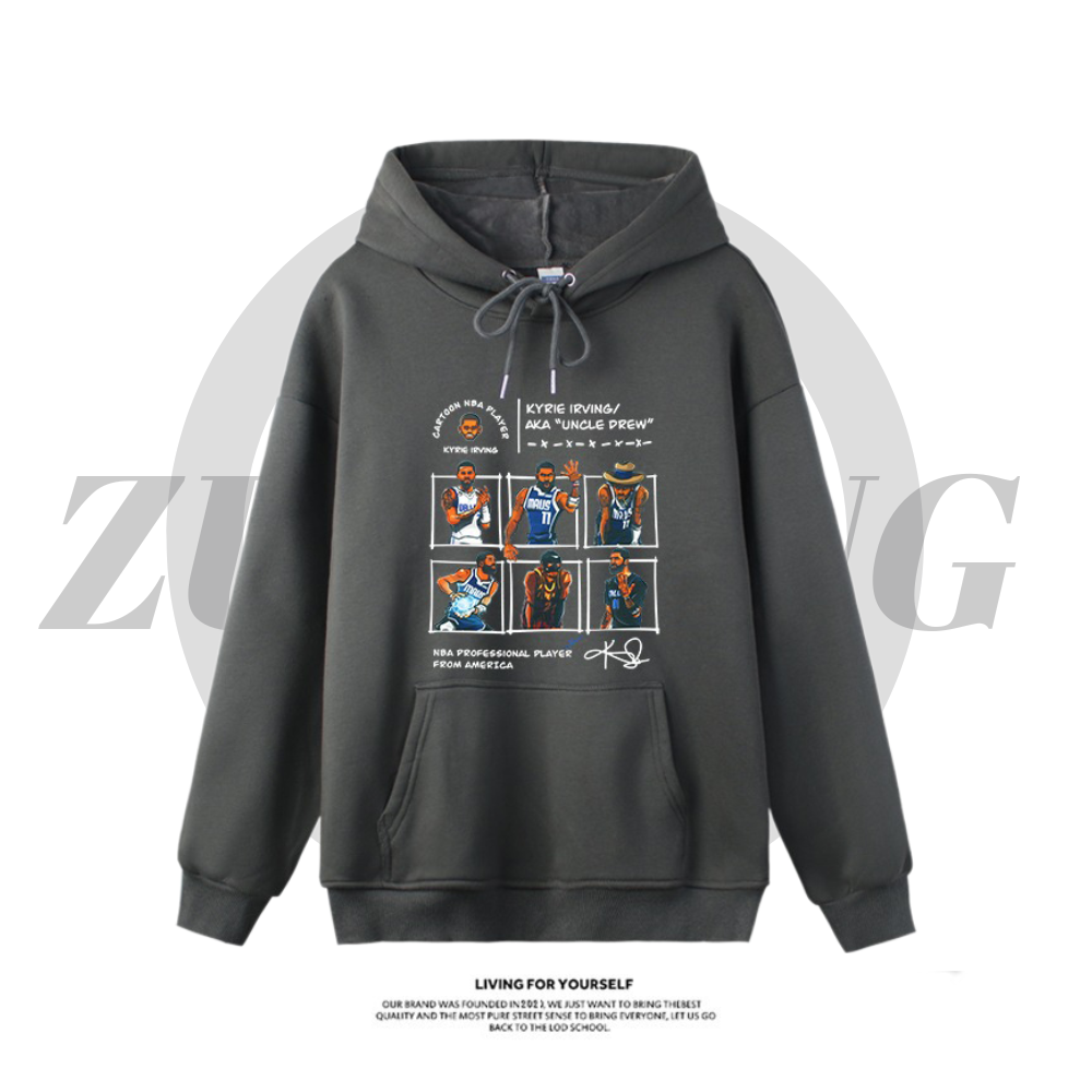 歐文新款 寬鬆百搭 秋冬款 寬鬆連帽衛衣-CASEZONE