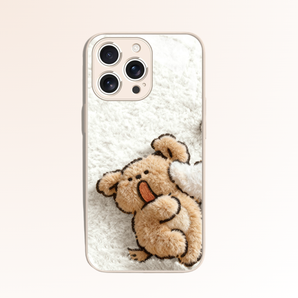 線條小狗 新款高清全包防摔玻璃殼