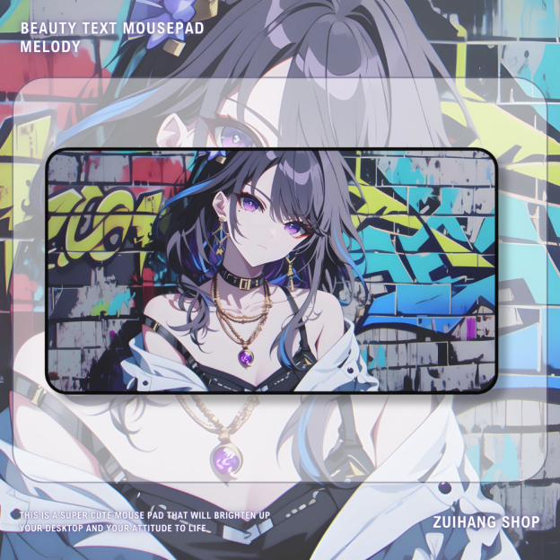 雷電將軍塗鴉墻 卡牌桌遊週邊牌墊滑鼠墊