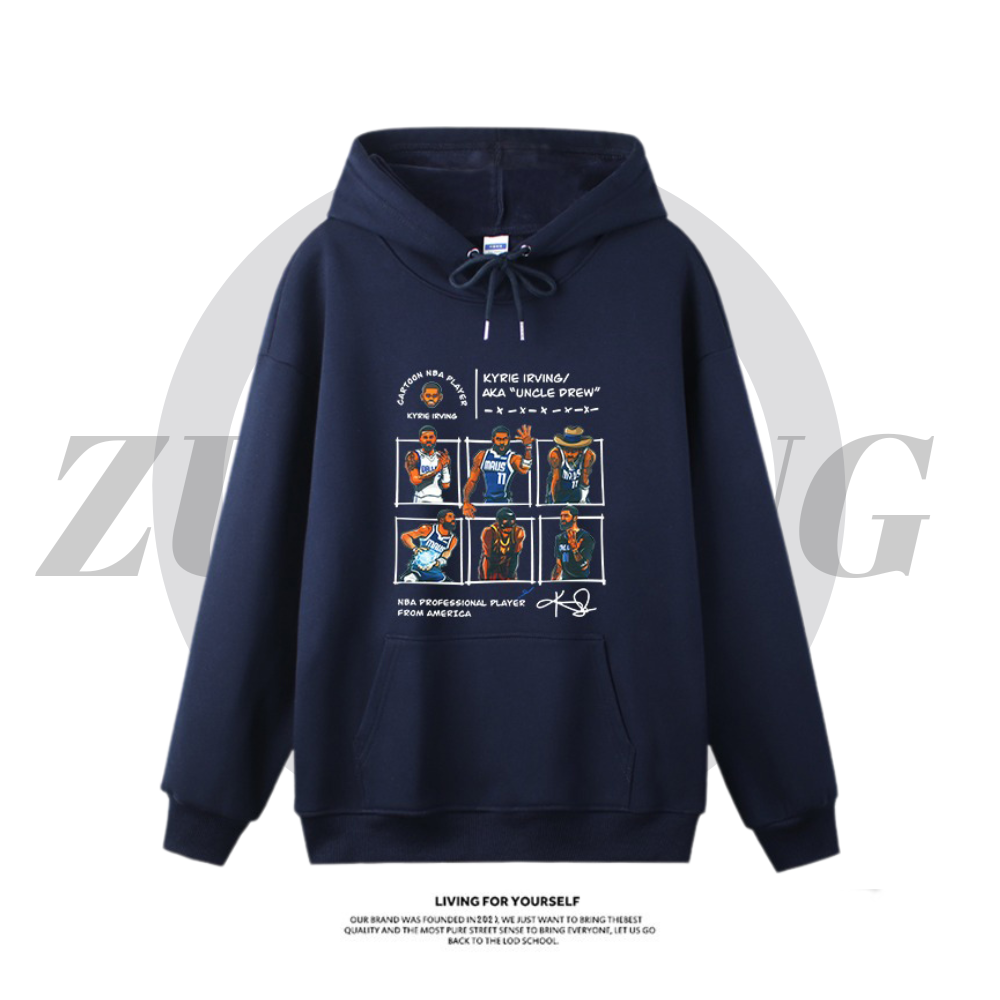 歐文新款 寬鬆百搭 秋冬款 寬鬆連帽衛衣-CASEZONE