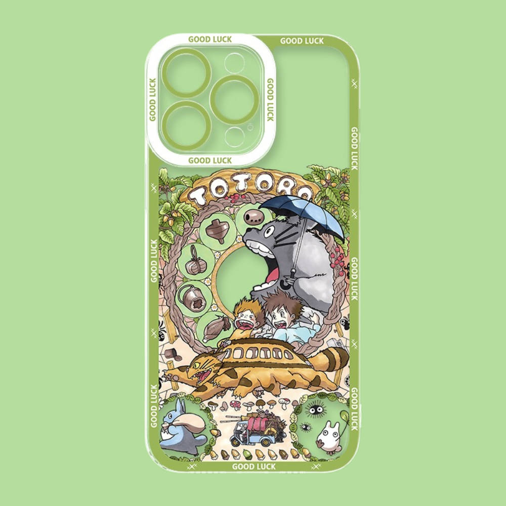 卡通龍貓透明防摔軟殼-CASEZONE