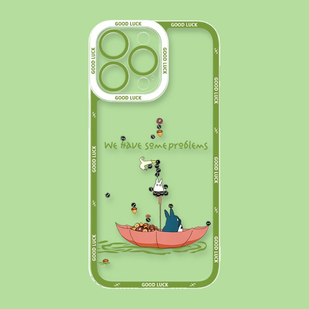 卡通龍貓透明防摔軟殼-CASEZONE