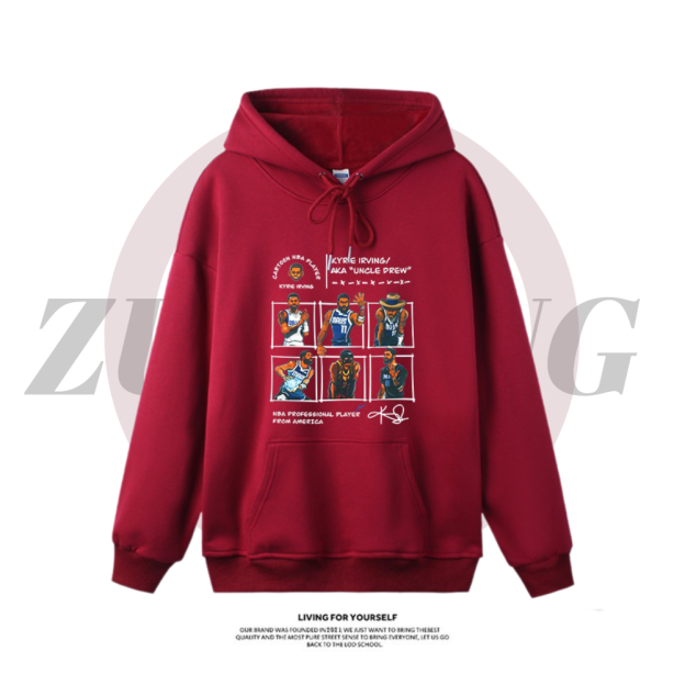 歐文新款 寬鬆百搭 秋冬款 寬鬆連帽衛衣-CASEZONE