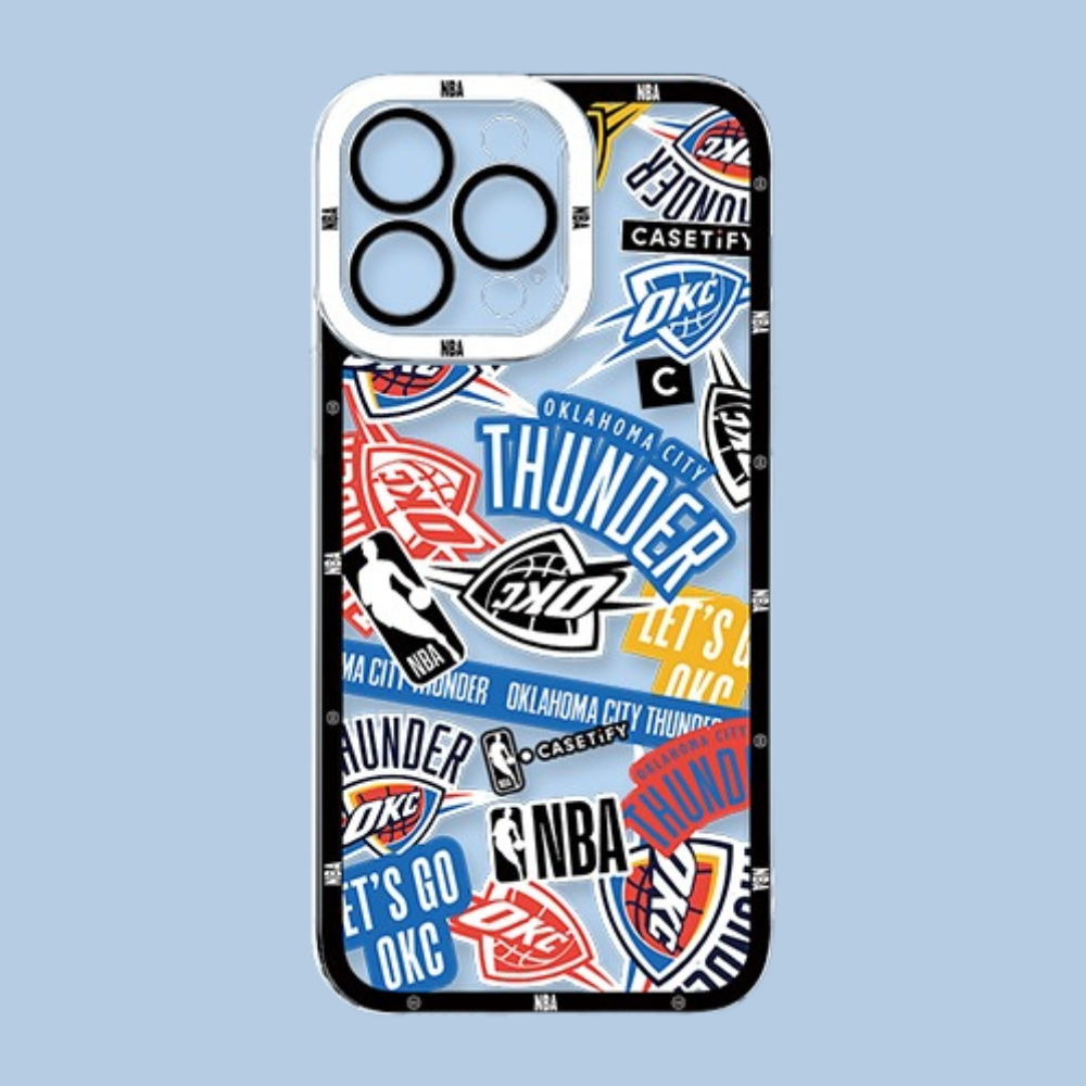 NBA隊徽透明防摔軟殼-CASEZONE