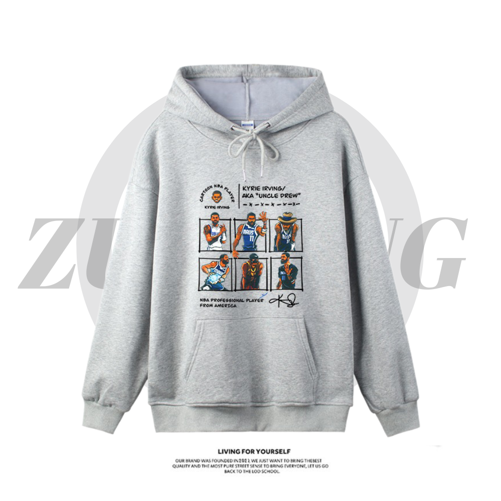 歐文新款 寬鬆百搭 秋冬款 寬鬆連帽衛衣-CASEZONE