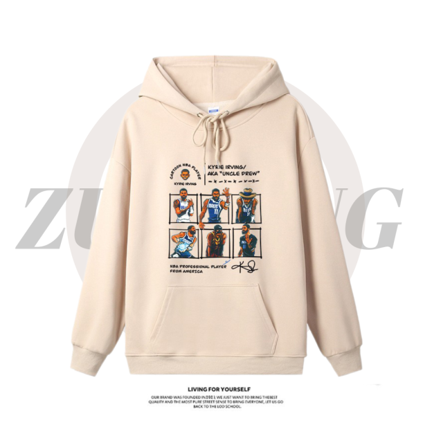 歐文新款 寬鬆百搭 秋冬款 寬鬆連帽衛衣-CASEZONE