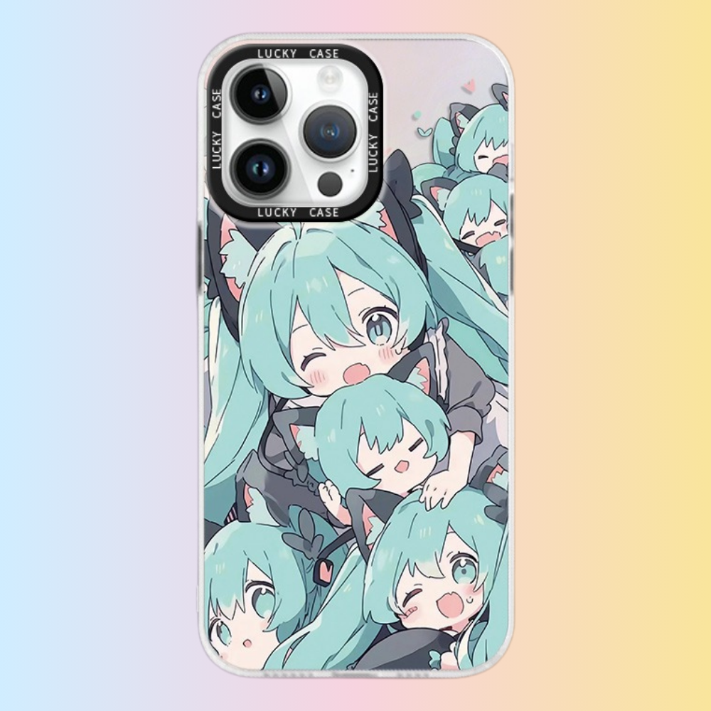 初音未來極光鐳射防摔手機殼-CASEZONE