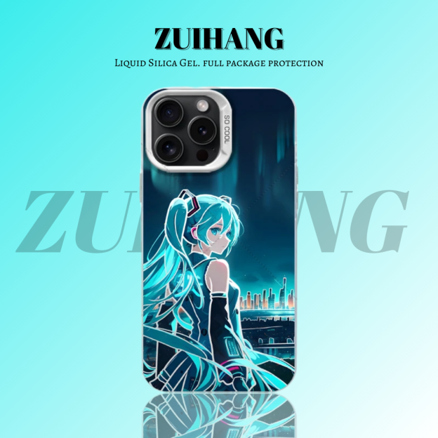 初音未來彩銀防摔手機殼-CASEZONE