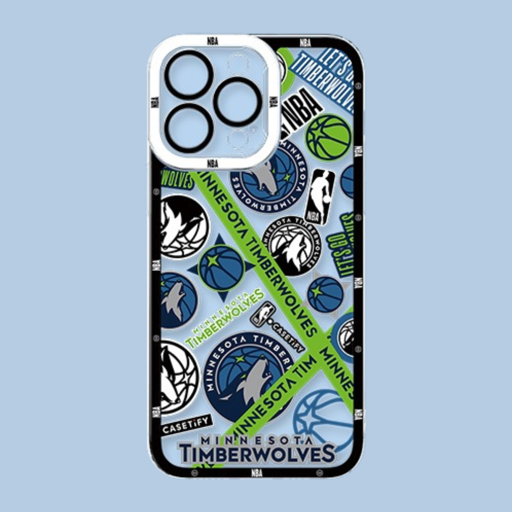 NBA隊徽透明防摔軟殼-CASEZONE