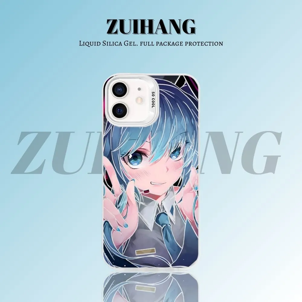 初音未來彩銀防摔手機殼-CASEZONE