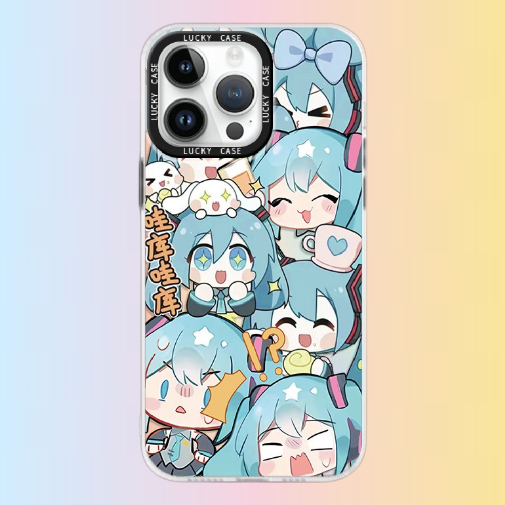 初音未來極光鐳射防摔手機殼-CASEZONE