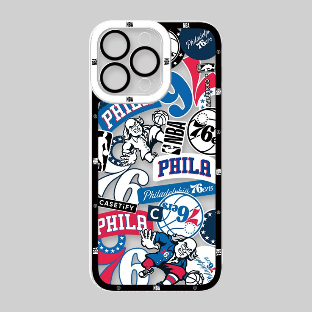 NBA隊徽透明防摔軟殼-CASEZONE