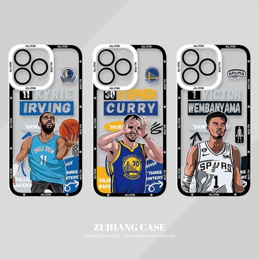 NBA球星透明防摔軟殼-CASEZONE