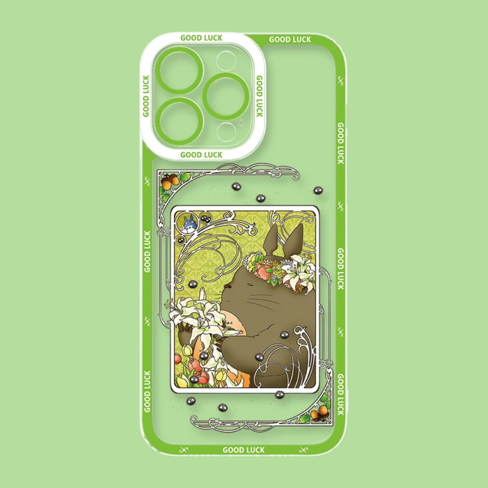 卡通龍貓透明防摔軟殼-CASEZONE