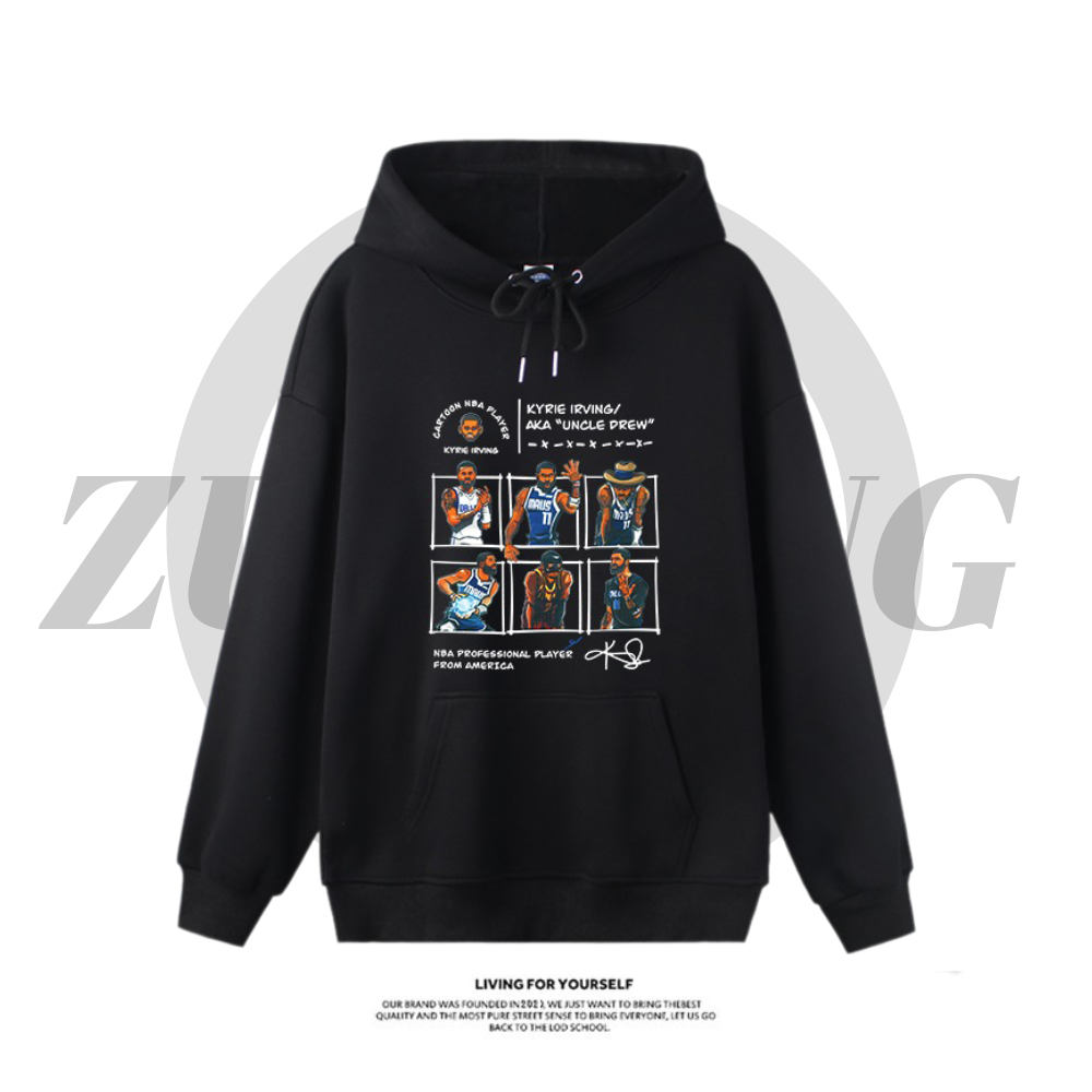 歐文新款 寬鬆百搭 秋冬款 寬鬆連帽衛衣-CASEZONE