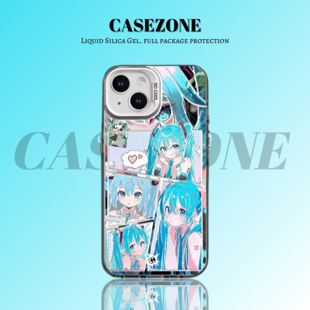 初音未來彩銀防摔手機殼-CASEZONE