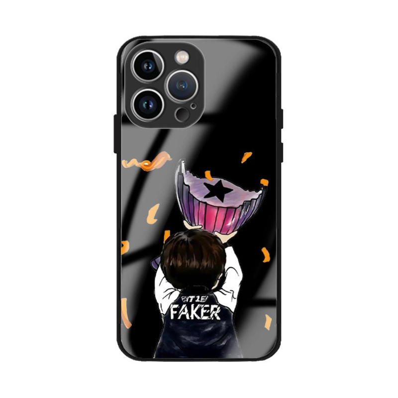 Faker五冠王新款高清全包防摔玻璃殼-CASEZONE