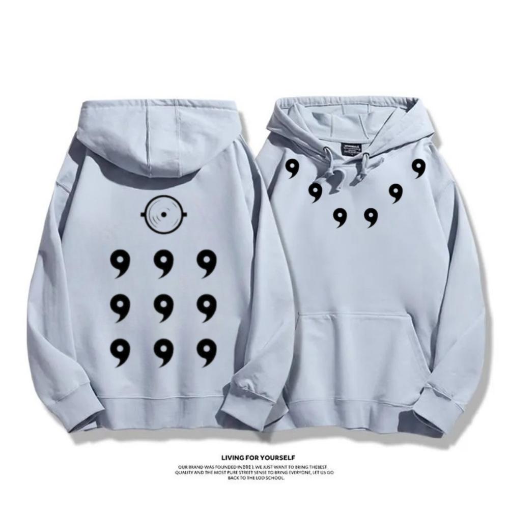 火影忍者宇智波斑六道模式 2025秋冬新款 親子情侶裝連帽衛衣