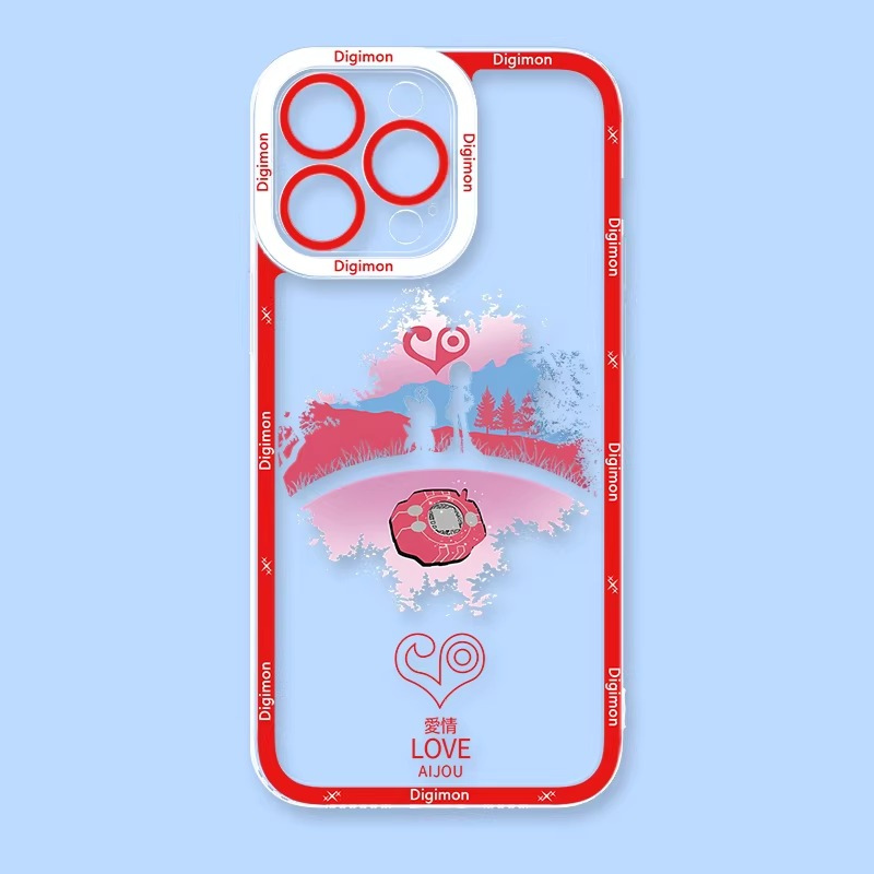 數碼寶貝天使眼透明防摔軟殼