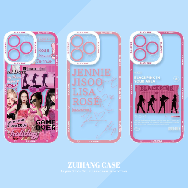 BlackPink透明防摔軟殼-CASEZONE
