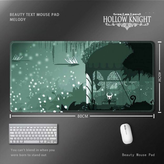 空洞騎士 Hollow Knight 滑鼠墊｜超大尺寸遊戲桌墊 電腦鍵盤墊 收藏周邊