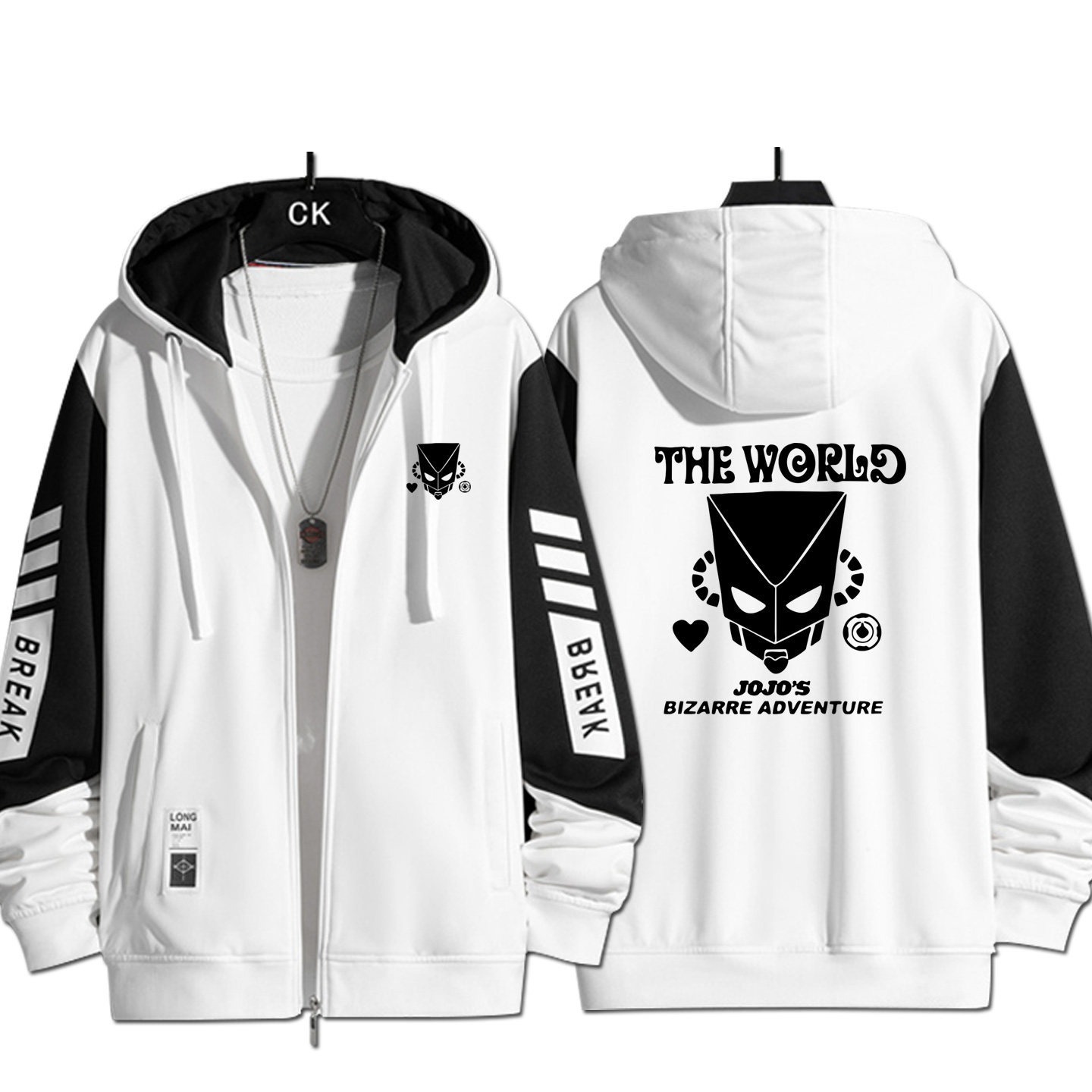 JOJO的奇妙冒險周邊 手繪連帽衫 春秋舒適外套