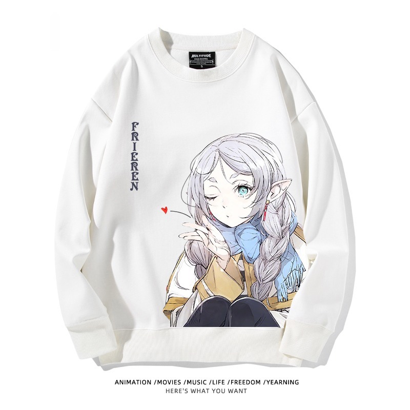 葬送的芙莉蓮 秋冬新款 親子情侶裝圓領長袖