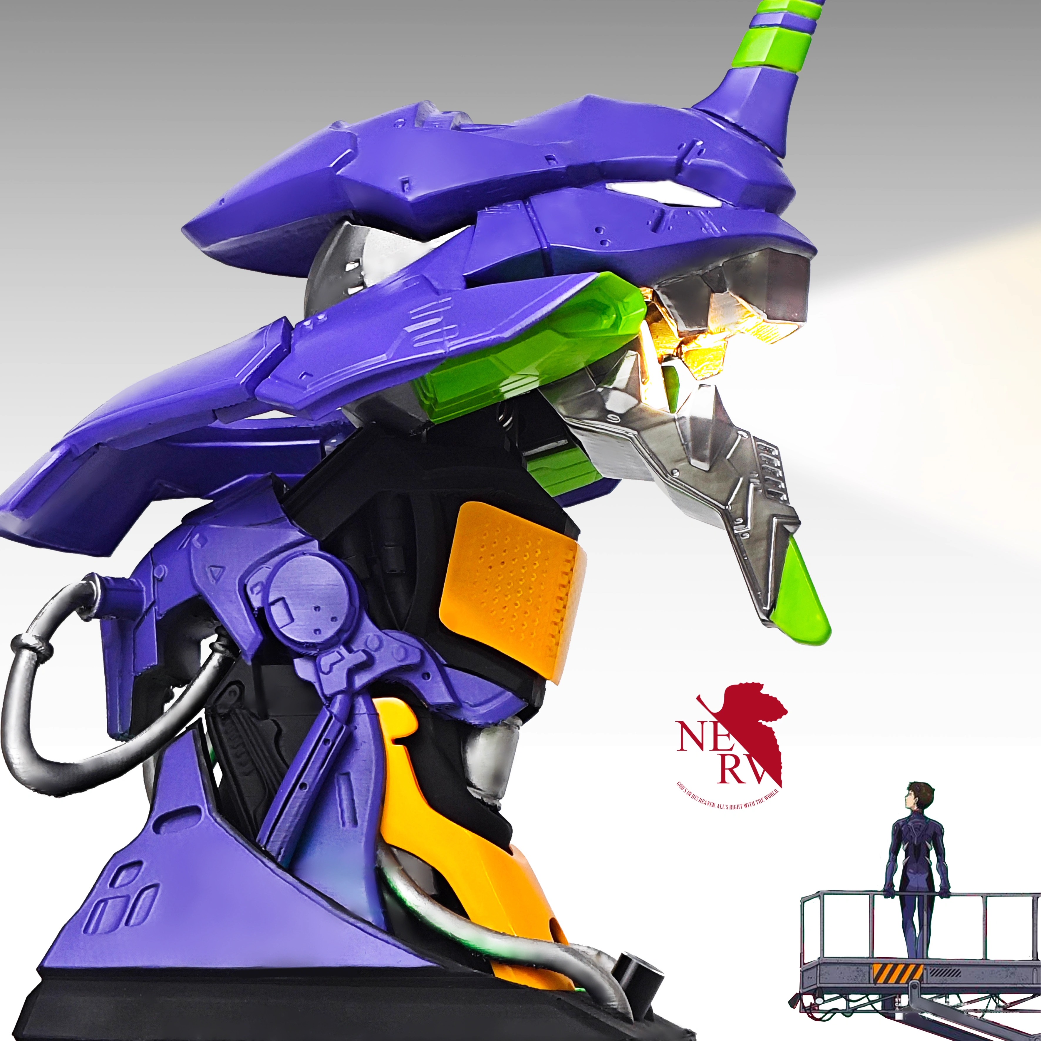 EVA初號機變形檯燈 - 可動機械嘴-CASEZONE