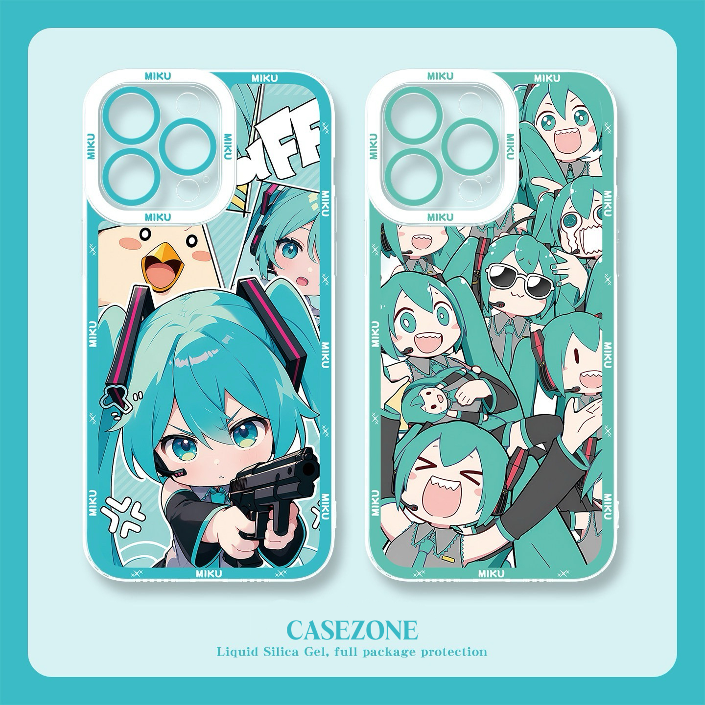 Miku初音未來 天使眼透明手機殼