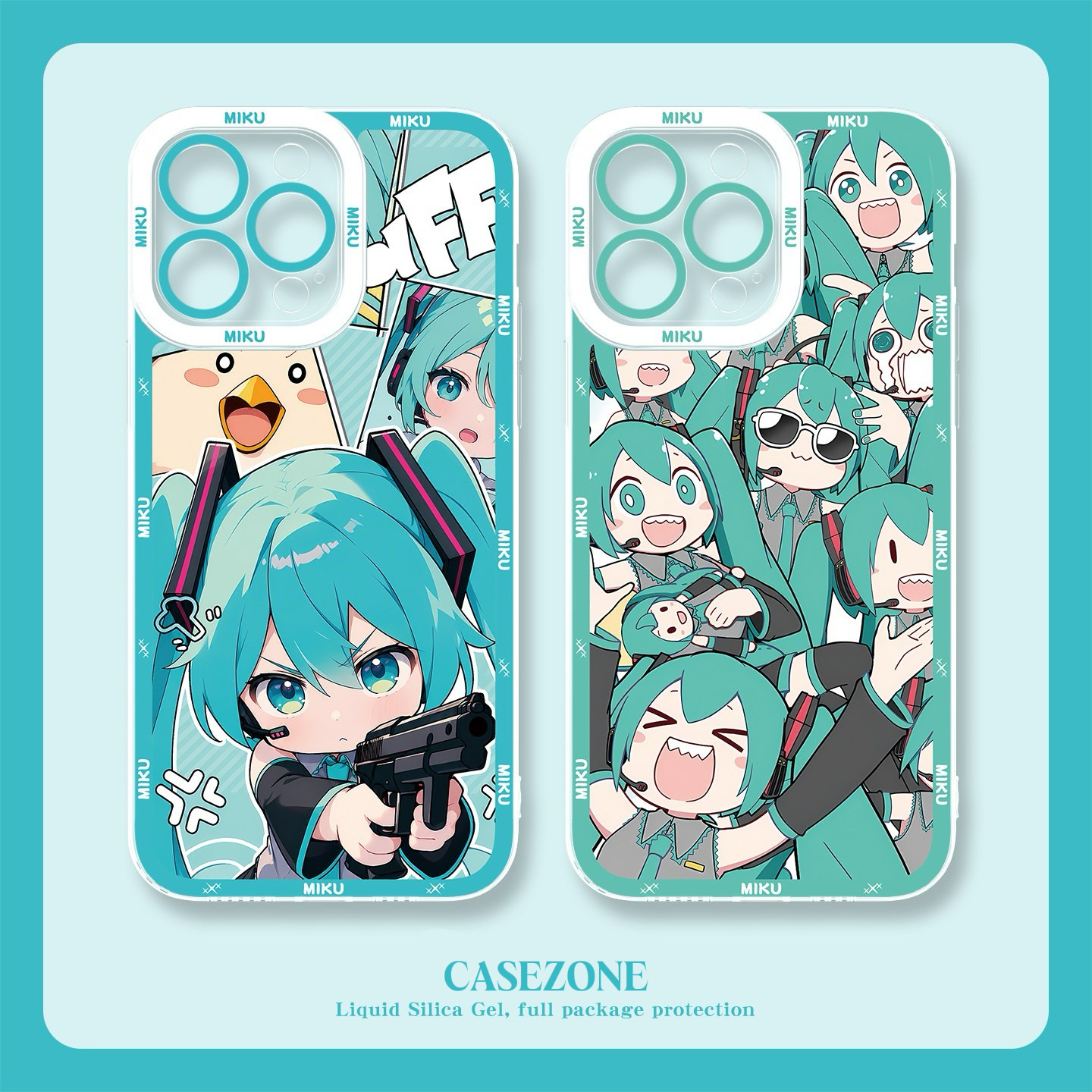 Miku初音未來 天使眼透明手機殼