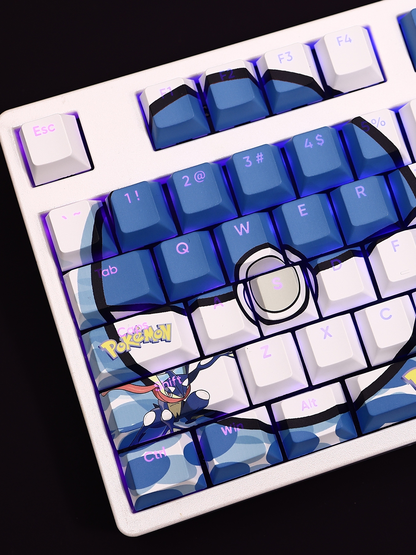 甲賀忍蛙透光RGB108鍵標準配列衛星軸鍵帽-CASEZONE