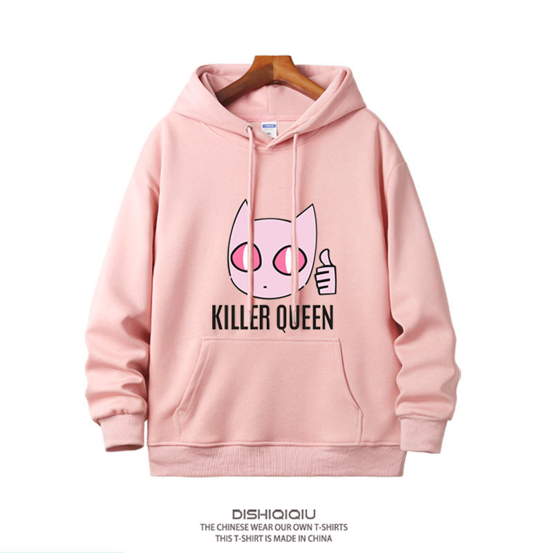 JOJO的奇妙冒險殺手皇后吉良吉影 2025秋冬新款親子情侶裝連帽衛衣