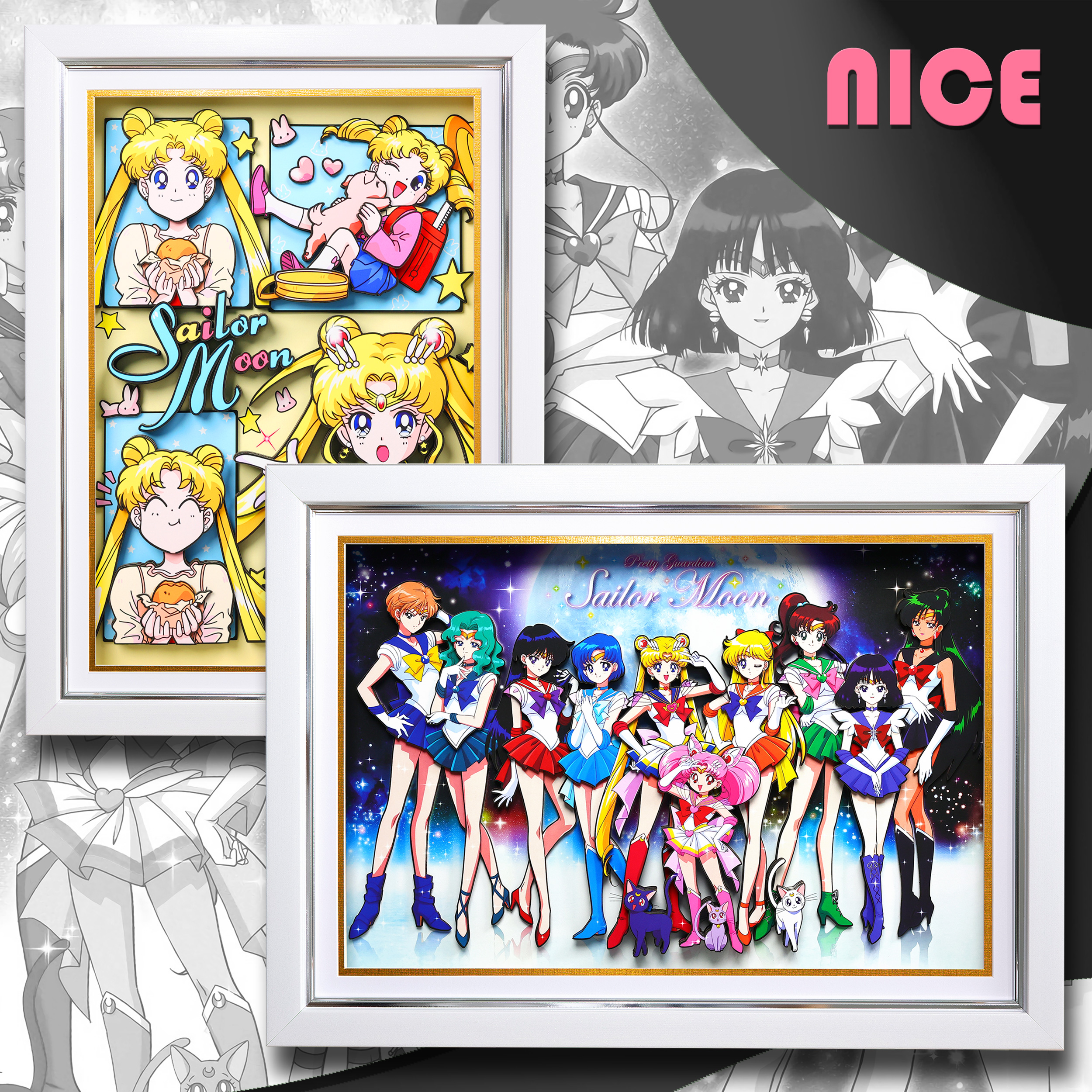 美少女戰士 3D立體畫-CASEZONE