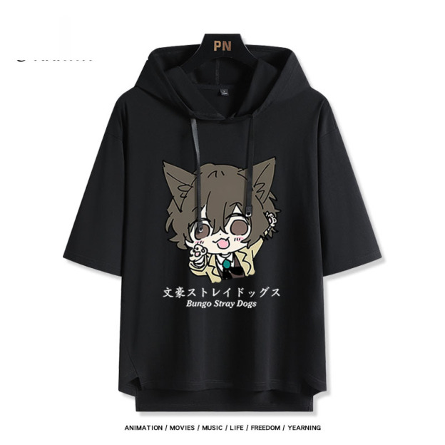 文豪野犬 太宰治 連帽短袖T恤