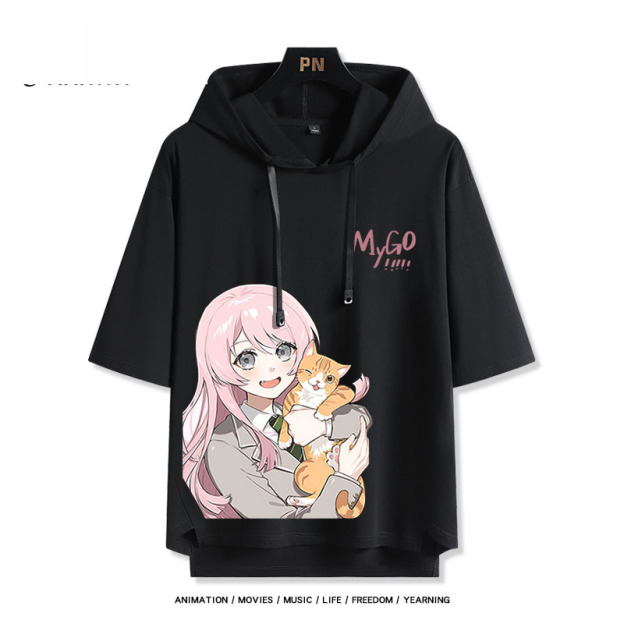 BanG Dream! It's MyGO新款 親子情侶男女款連帽短袖T恤-ZUIHANG SHOP