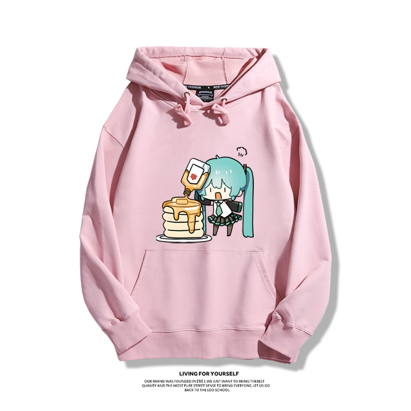 初音未來新款 親子情侶男女款連帽衛衣-CASEZONE