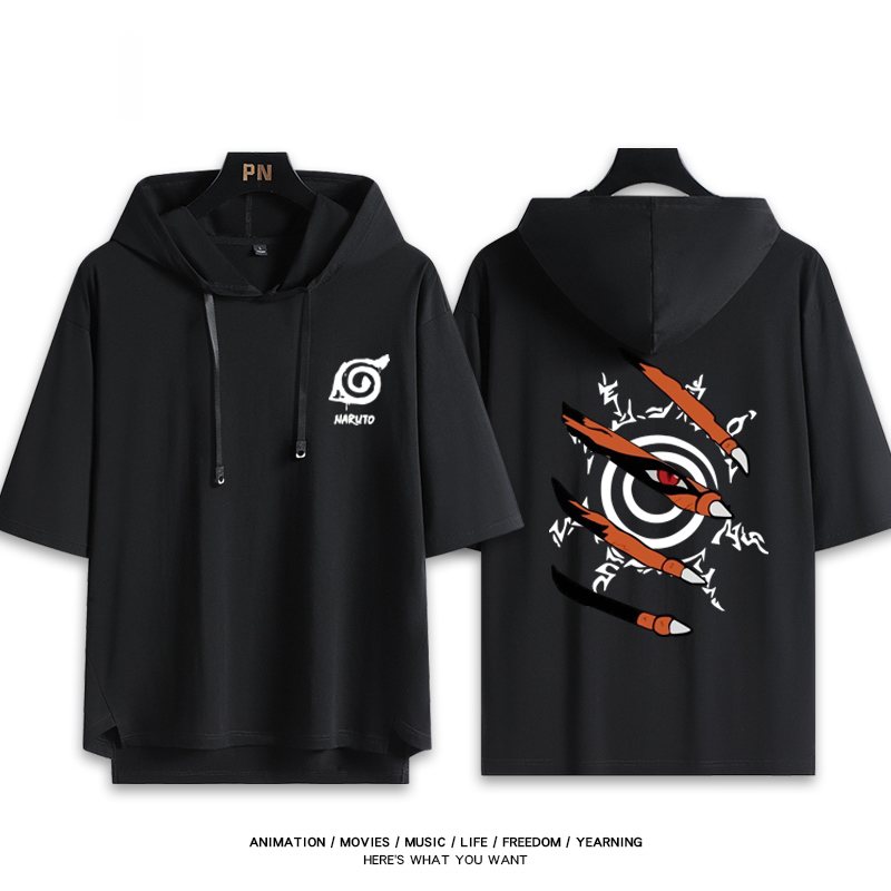 火影忍者 連帽短袖T恤-CASEZONE