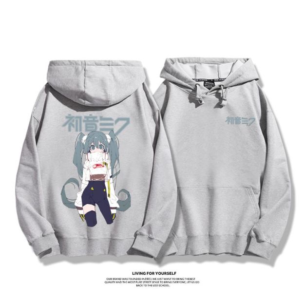 初音未來新款 親子情侶男女款連帽衛衣-CASEZONE