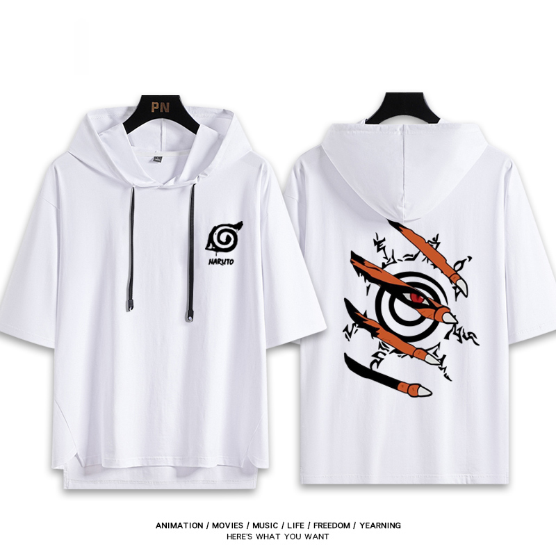 火影忍者 連帽短袖T恤-CASEZONE