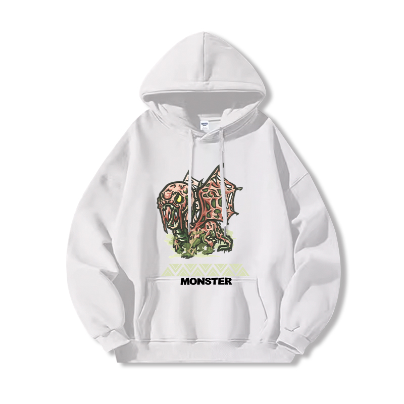 Monster Hunter Rise魔物獵人新款 親子情侶男女款連帽衛衣-CASEZONE