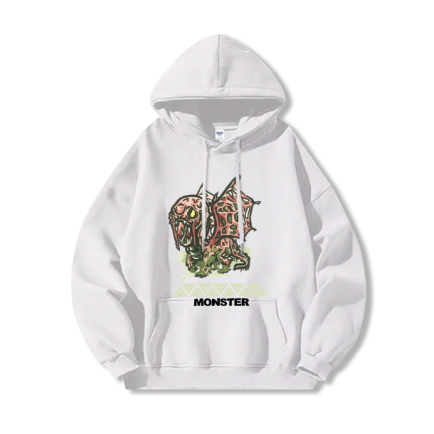 Monster Hunter Rise魔物獵人新款 親子情侶男女款連帽衛衣-CASEZONE