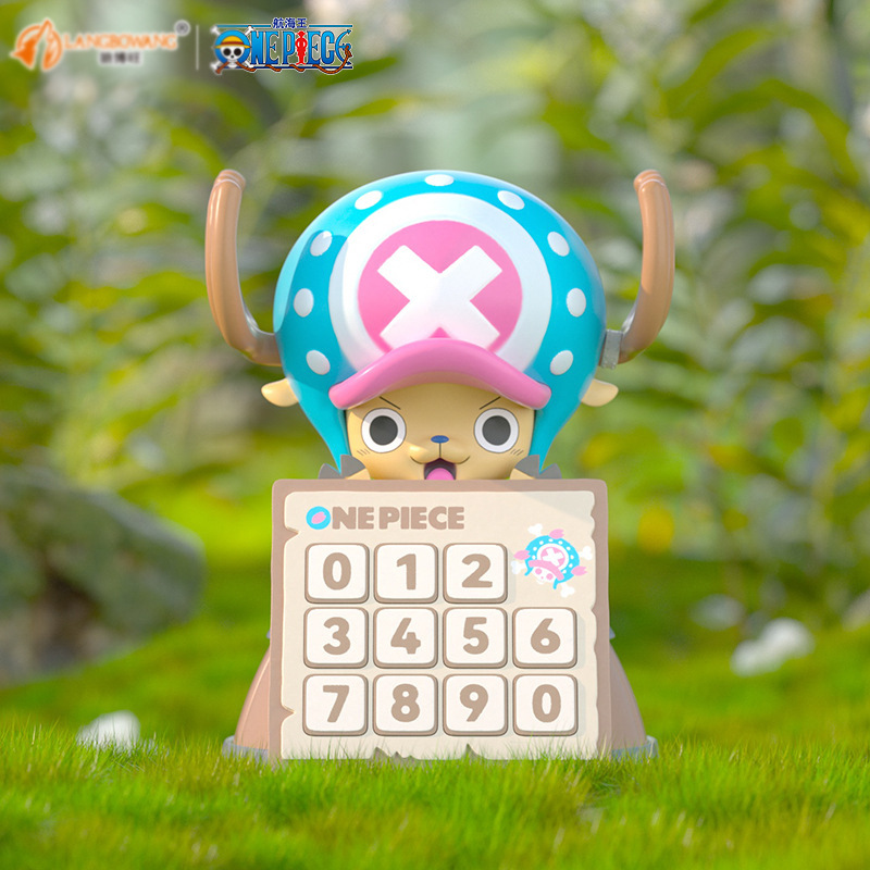 正版海賊王停車號碼牌香薰一體 | ONE PIECE路飛喬巴車載擺件