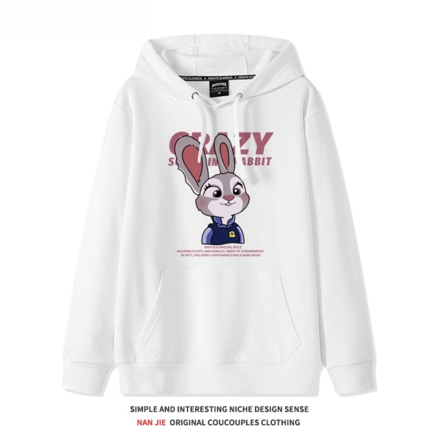 瘋狂動物城朱迪尼克 聯名衛衣2025秋冬新款 親子情侶裝連帽衛衣