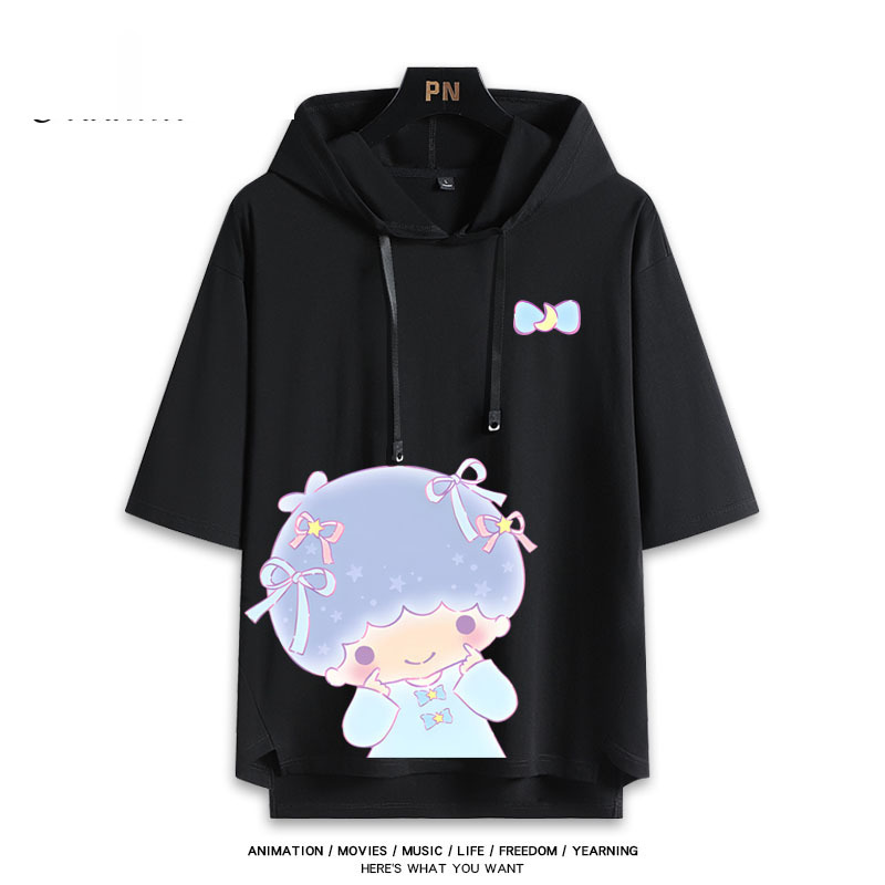 雙子星 Little twin stars 連帽短袖T恤